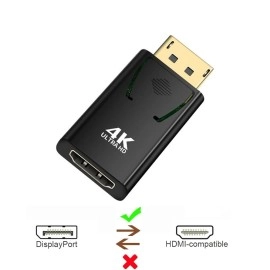Адаптер DisplayPort към HDMI, 4K 60Hz
