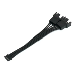 Вентилаторен адаптер за видео карта, 4Pin към 2x PWM (3Pin/4Pin),10cm