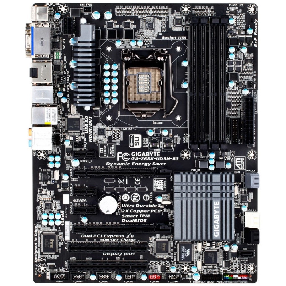 Дънна платка Gigabyte GA-Z68X-UD3H-B3 1155