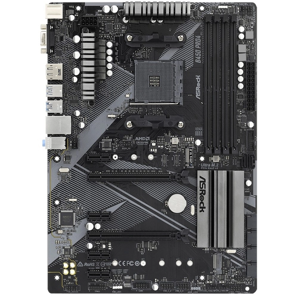 Дънна платка ASRock B450 Pro4 R2.0