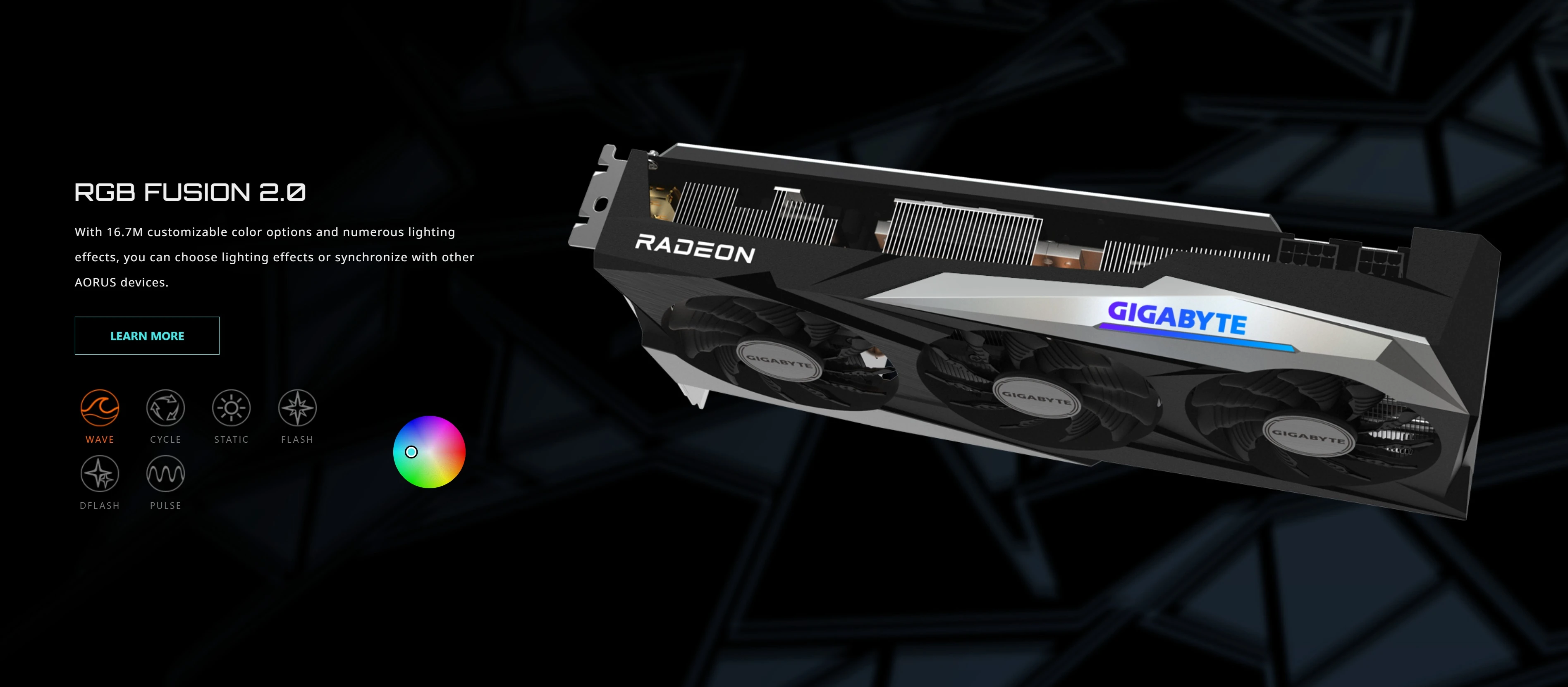 Графична карта GIGABYTE Radeon RX 6700 XT с WINDFORCE 3X охлаждане.