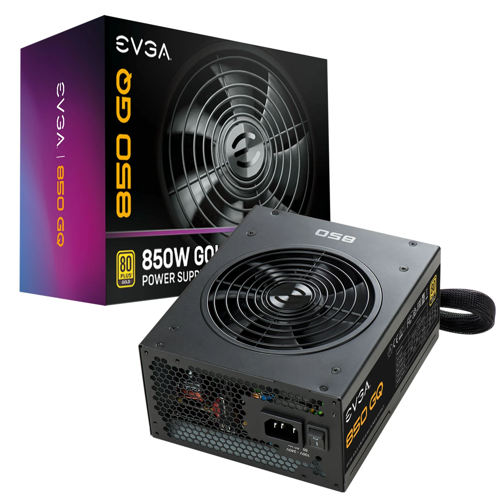 Полу-модулно компютърно захранване EVGA 850 GQ 210-GQ-0850-V2.